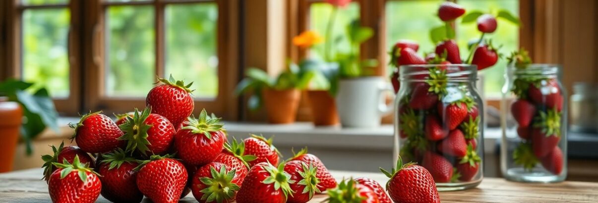 Ne jetez plus les queues de fraises : elles regorgent de bienfaits pour votre jardin… et votre cuisine
