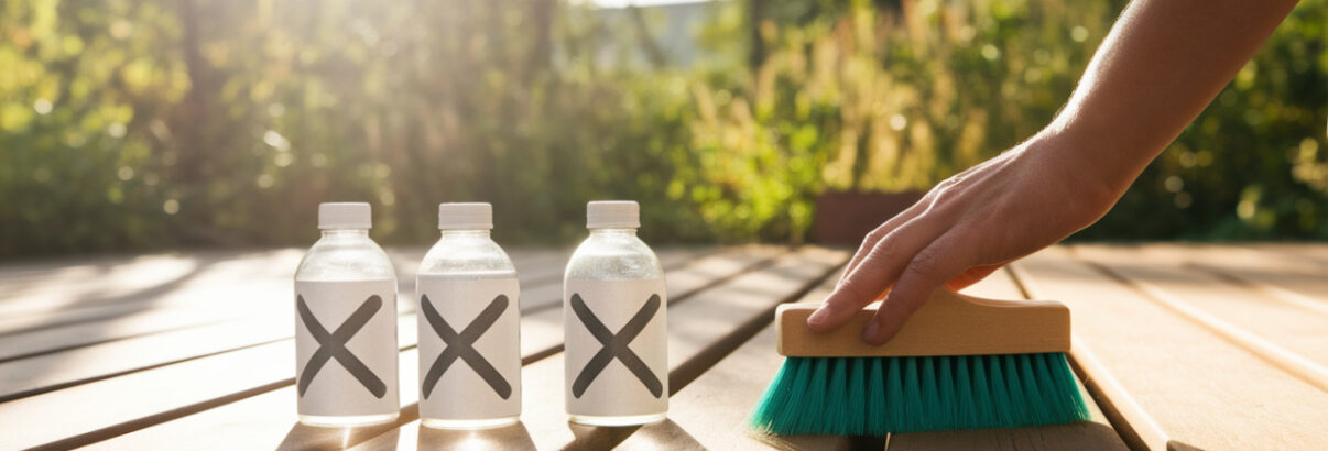Nettoyer votre terrasse en bois : les 3 produits à bannir pour éviter de la ruiner