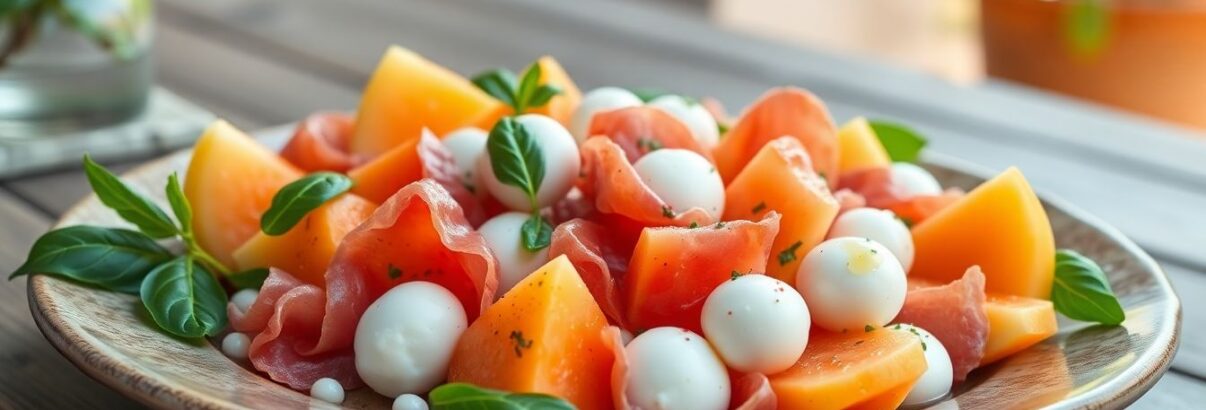 Salade de melon, jambon cru et mozzarella : le trio méditerranéen parfait pour l'été