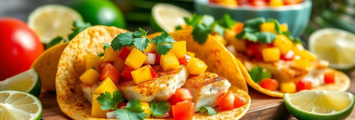 Tacos de poisson à la mangue : une explosion de saveurs tropicales en 15 minutes