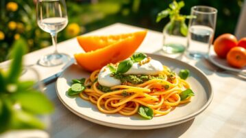 Tagliatelles de melon, burrata et pesto : l'entrée fraîche qui va faire sensation à votre table cet été