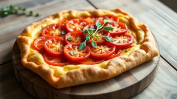 Tarte fine aux tomates, moutarde et herbes de Provence : la recette estivale qui fait sensation
