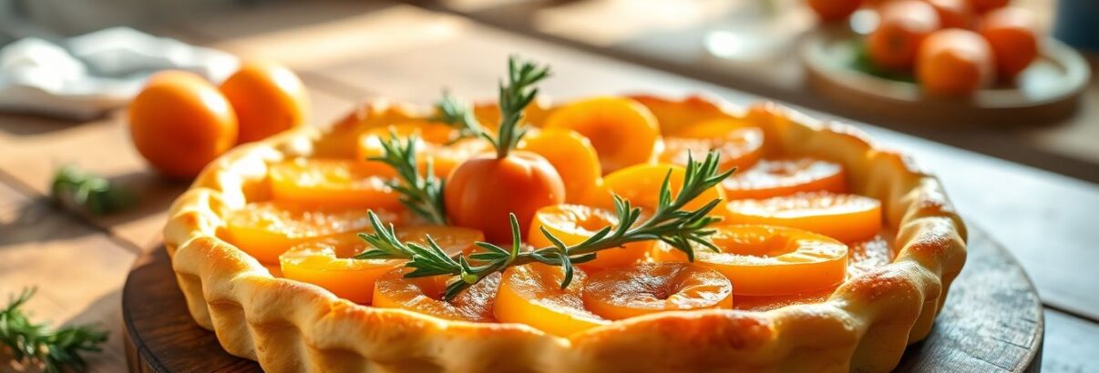 Tarte rustique aux abricots et romarin : le dessert d'été qui révolutionne vos papilles