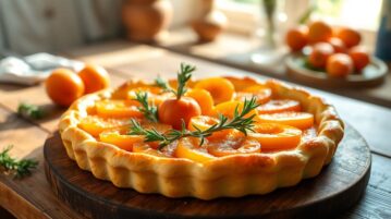 Tarte rustique aux abricots et romarin : le dessert d'été qui révolutionne vos papilles