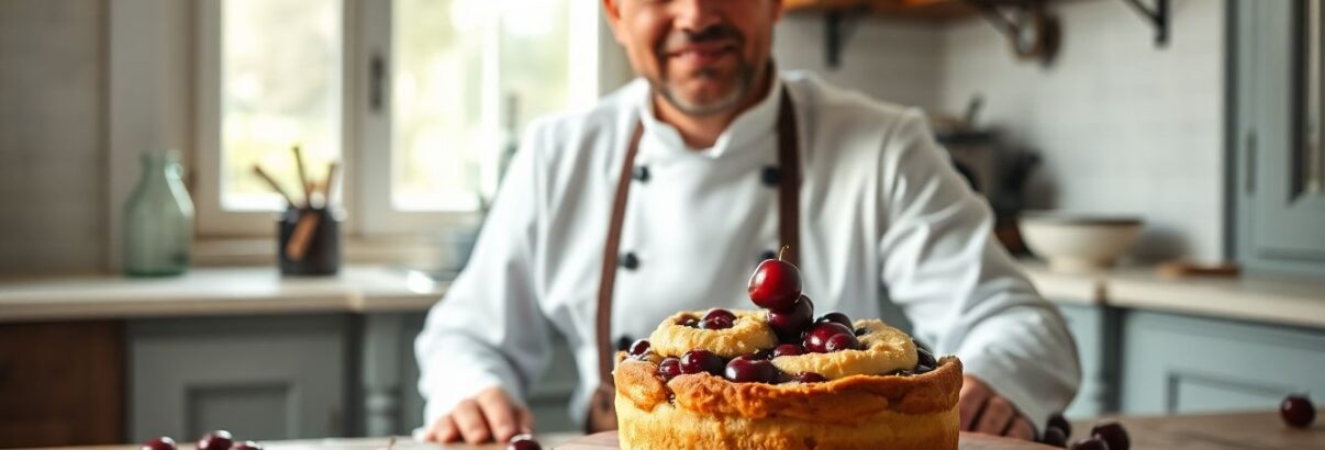 Ce grand pâtissier révèle enfin sa recette secrète du clafoutis aux cerises parfait