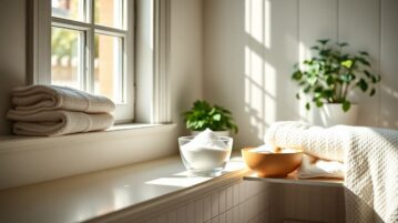 Depuis que je laisse un bol de bicarbonate dans la salle de bain, c'est sec et ça sent toujours frais
