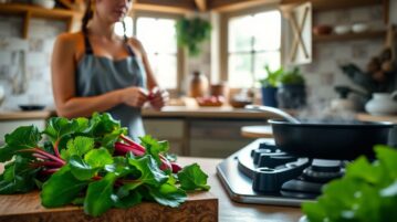 Elle garde ses fanes de betteraves : ce qu'elle en fait vaut bien une poêlée de jeunes pousses