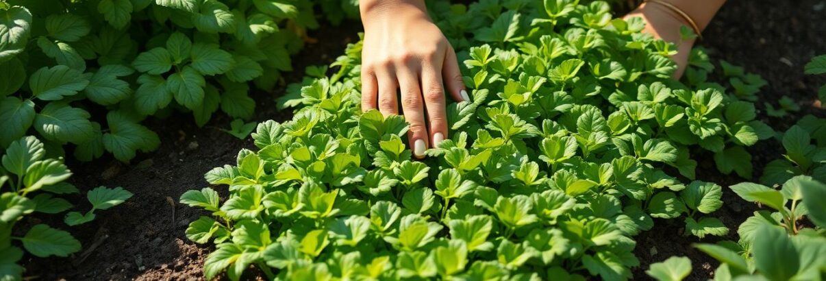 Elle recouvre son potager avec cette plante rampante : plus d'humidité, moins d'arrosage