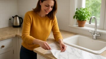 Le geste tout simple qui transforme un plan de travail usé sans le moindre bricolage