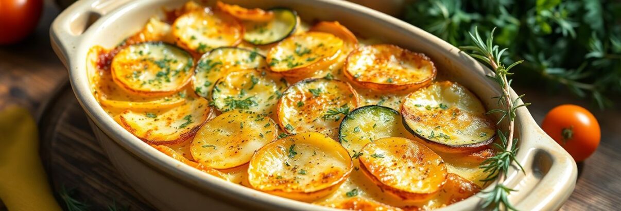 Gratin dauphinois aux courgettes et herbes de Provence : la recette qui transforme vos légumes d'été