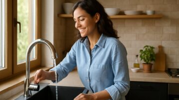 Elle réduit sa facture d'eau grâce à ce simple geste dans la cuisine qu'on oublie tous