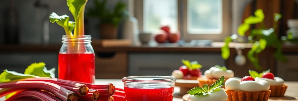 Rhubarbe : le légume-fruit qui transforme vos desserts avec un sirop maison irrésistible