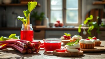 Rhubarbe : le légume-fruit qui transforme vos desserts avec un sirop maison irrésistible