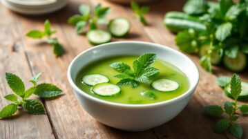 Soupe glacée concombre-menthe : la recette fraîcheur qui révolutionne vos étés en 5 minutes
