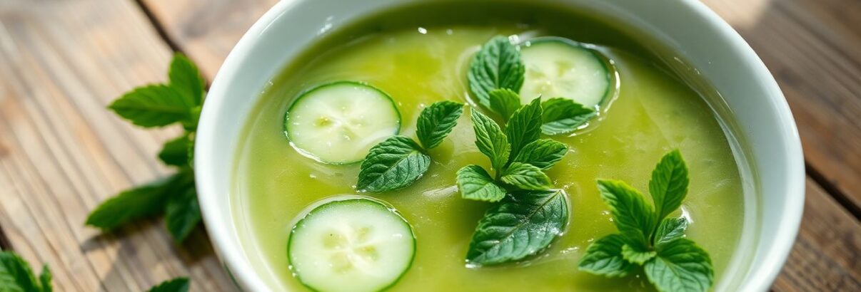 Soupe glacée concombre-menthe : la recette fraîcheur qui révolutionne vos étés en 5 minutes