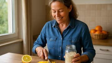 Elle ne jette plus ses zestes d'agrumes : le sel aromatisé qu'elle en fait remplace tous ses bouillons