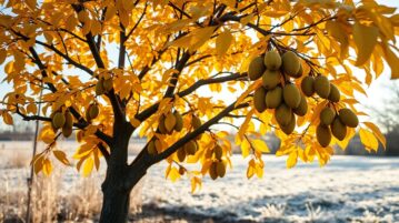 L'asiminier : l'arbre fruitier compact qui défie l'hiver et enchante l'automne
