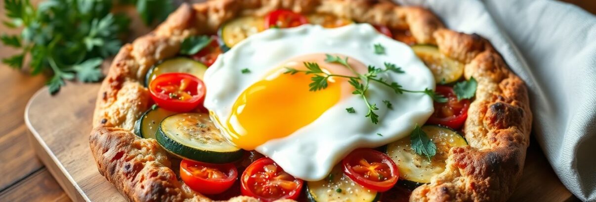La galette de sarrasin aux légumes d'été et œuf coulant : le plat parfait pour sublimer vos courgettes et tomates