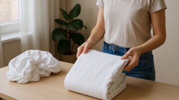 La technique parfaite de pliage du drap-housse qui ne finit pas en boule existe (et elle est très simple !)