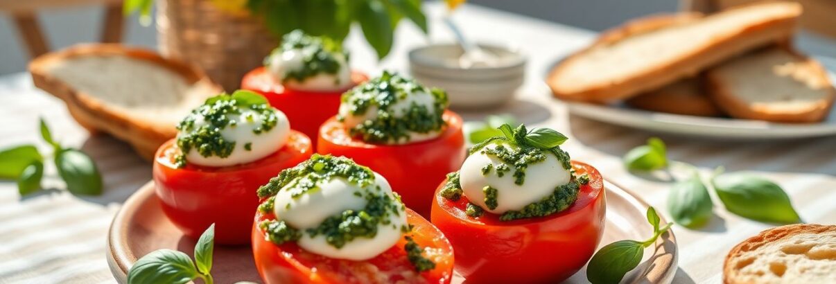 Tomates farcies à la burrata et pesto maison : la recette qui révolutionne vos repas d'été