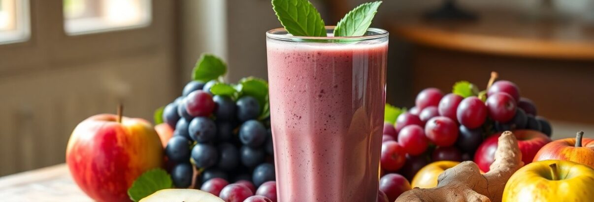Ce smoothie raisin-pomme-gingembre va transformer vos matins de septembre