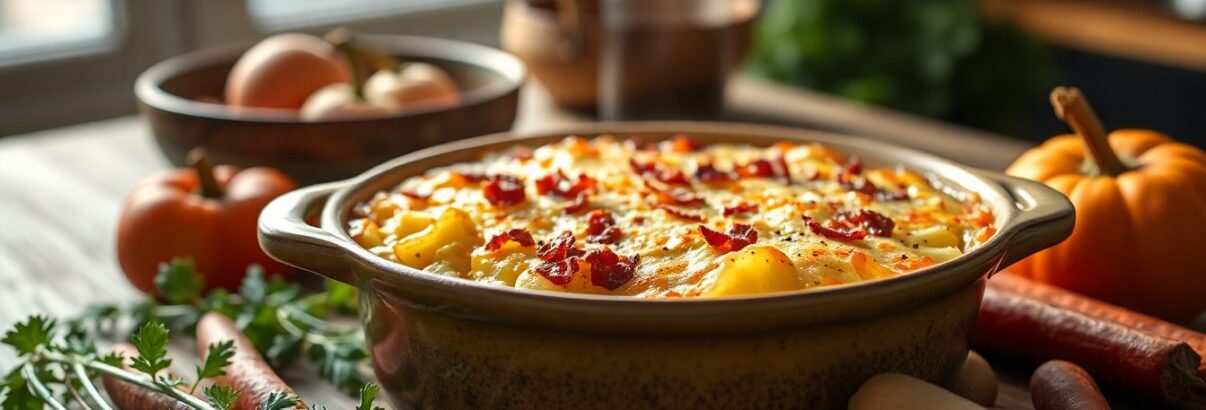 Gratin de poireaux aux lardons et pommes de terre : la recette réconfortante qui transforme vos légumes d'hiver