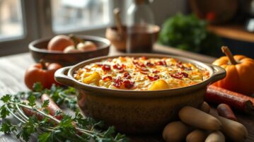 Gratin de poireaux aux lardons et pommes de terre : la recette réconfortante qui transforme vos légumes d'hiver