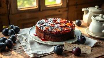 Moelleux renversé aux prunes : la recette de famille qui fait revivre les dimanches gourmands d'autrefois