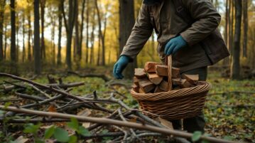 Ramasser du bois de chauffage gratuit en forêt : guide complet pour une récolte légale et responsable