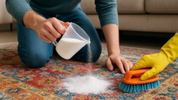 Comment raviver les couleurs d'un tapis avec un seul ingrédient de cuisine