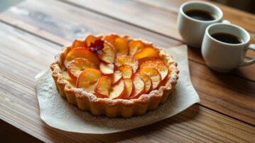 Tarte fine aux pommes express : le dessert parfait en 30 minutes avec une pâte du commerce