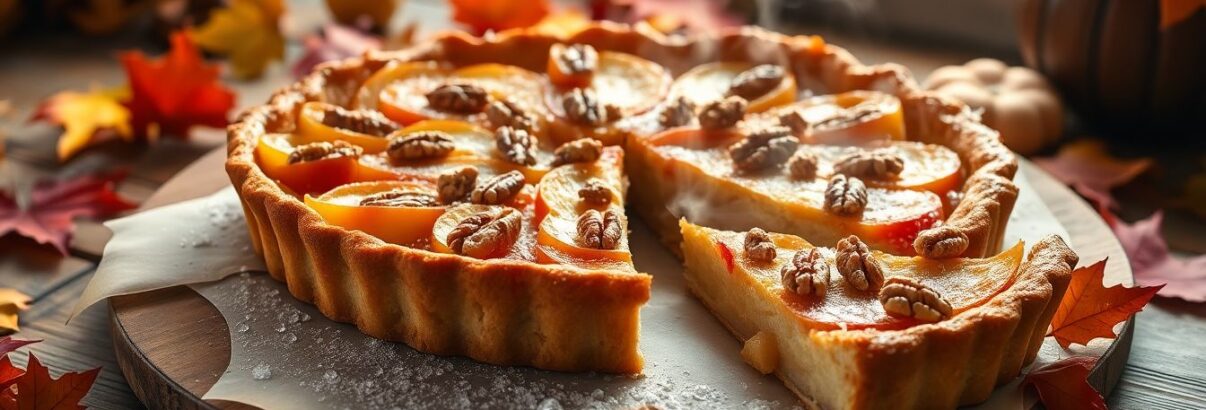 Cette tarte rustique pommes-noix transforme vos dimanches d'automne en pure gourmandise