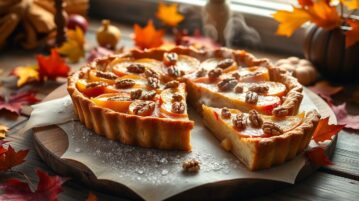 Cette tarte rustique pommes-noix transforme vos dimanches d'automne en pure gourmandise