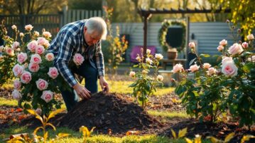 Le secret des jardiniers expérimentés : ce qu'ils ajoutent toujours au pied des rosiers en automne