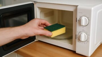 Odeur, moisi... Ce geste miracle redonne fraîcheur et propreté à vos éponges de cuisine en quelques secondes