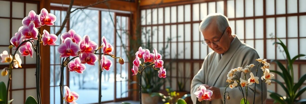 Cette technique japonaise millénaire fait refleurir vos orchidées en plein hiver pendant que les autres dorment