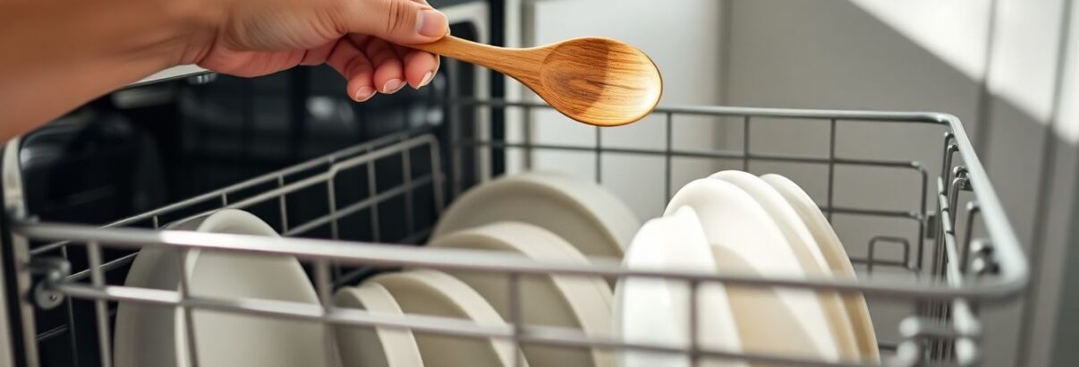Il glisse une cuillère en bois dans le lave-vaisselle à chaque cycle : cette astuce surprenante révolutionne le nettoyage