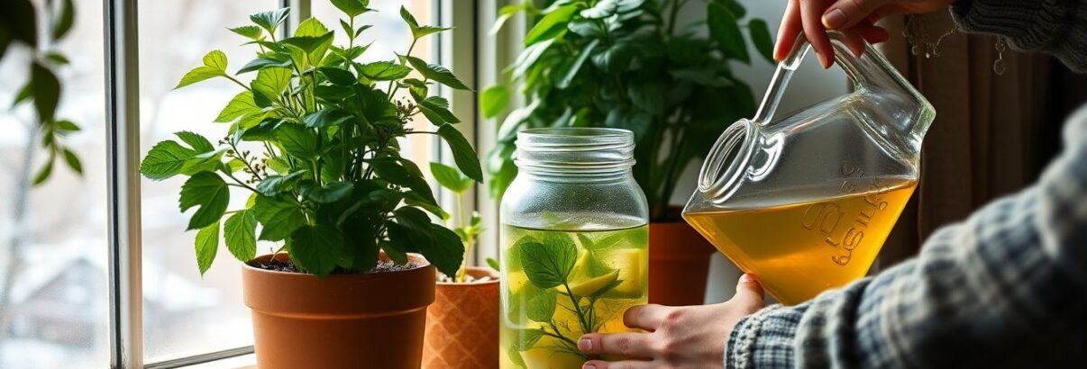 L'infusion d'ortie à l'eau de pluie : le secret des jardiniers pour revitaliser vos plantes d'intérieur cet hiver