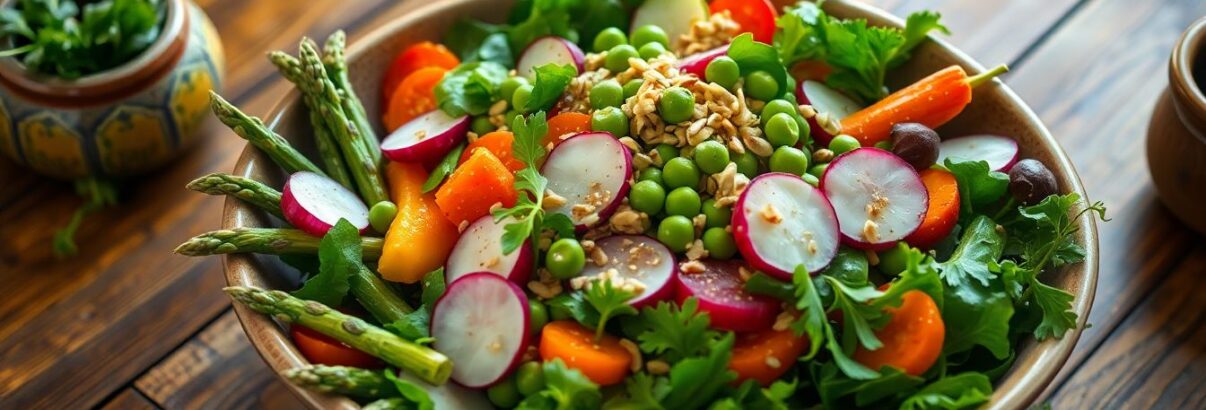 Cette salade complète qui transforme les légumes d'avril en un vrai repas du soir