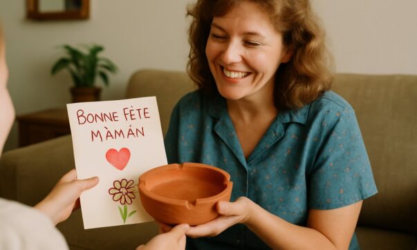 cendriers en terre cuite fete des mere année 90