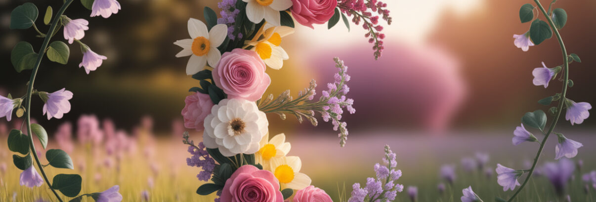 Lettre E fleurie decoration