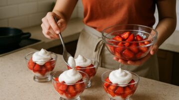 4 ingrédients, 7 minutes et des fraises de saison : j'ai servi ce dessert à mes invités et ils ont cru que j'y avais passé l'après-midi