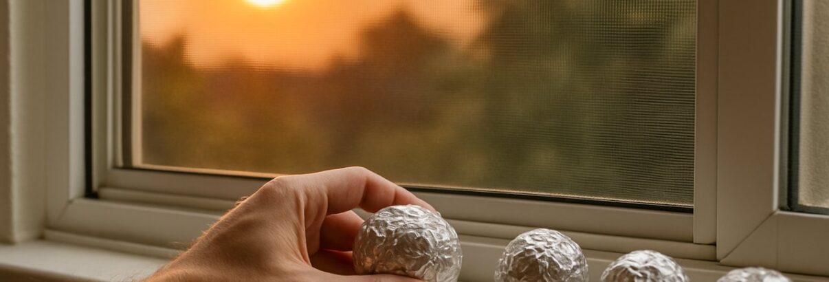 Boules d'aluminium aux fenêtres : l'astuce qui change tout quand le thermomètre dépasse les 40°C
