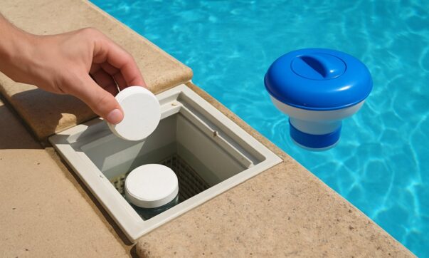 Chlore dans le skimmer ou dans un flotteur : quelle est la bonne méthode pour votre piscine ?