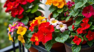 Géraniums, surfinas, impatiens : le top 7 des fleurs en pot les plus résistantes aux jardinières détrempées
