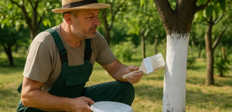 Pourquoi les troncs d’arbres sont-ils peints en blanc ? La réponse est particulièrement utile en période de canicule