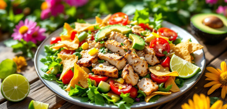 Cette salade de poulet façon tacos transforme un déjeuner d&rsquo;été en véritable régal