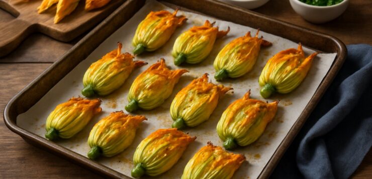 Ces 3 recettes de fleurs de courgettes farcies au four mettent tout le monde d&rsquo;accord dès la première bouchée