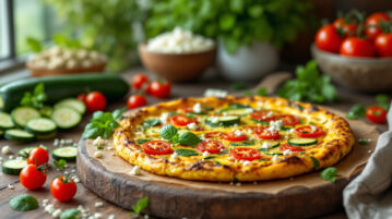 Frittata aux courgettes, tomates et feta : la recette vraiment facile à faire pour le dîner