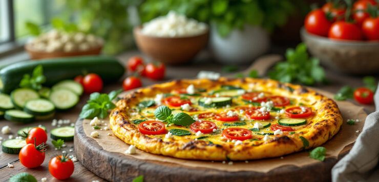 Oubliez l’omelette classique : cette frittata aux courgettes, tomates et feta fait l’unanimité au dîner